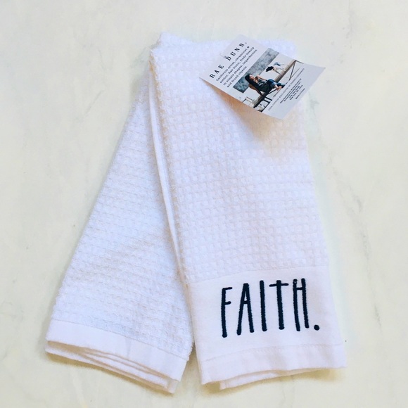Rae Dunn Kitchen Towels “HOPE” “FAITH “ NWT